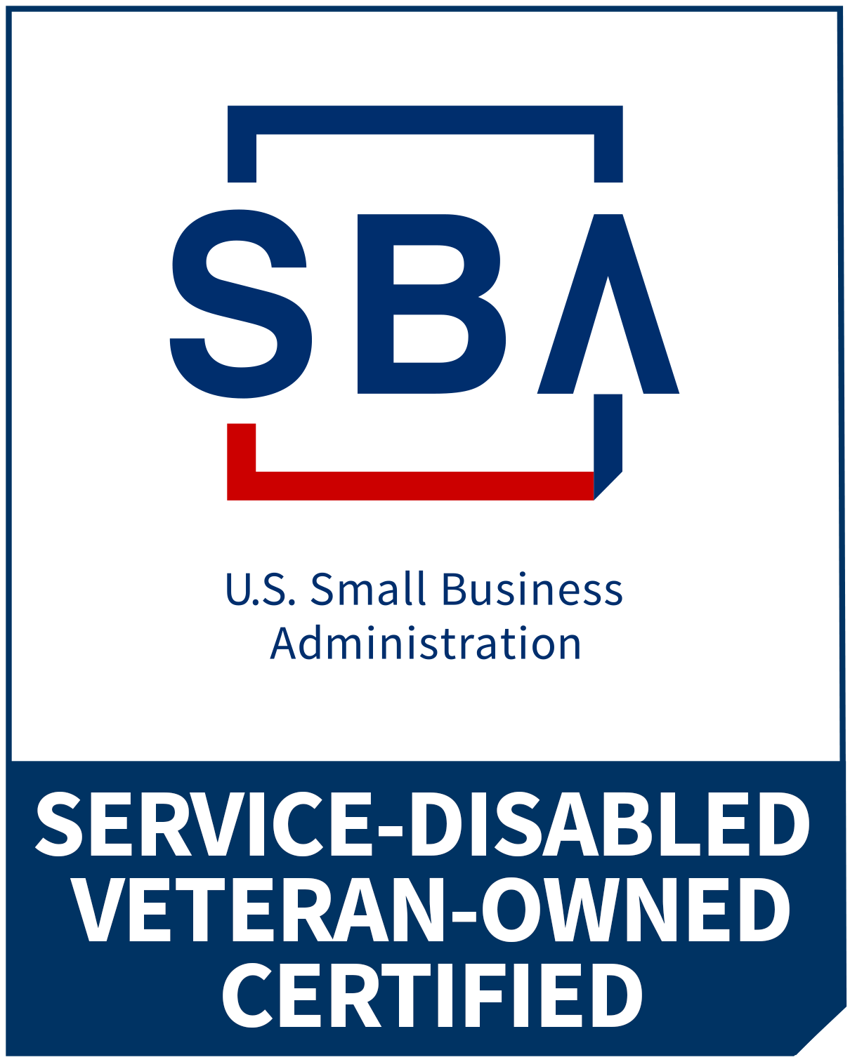 SBA Service-Disabled Veteran-Owned Small Business certified emblem